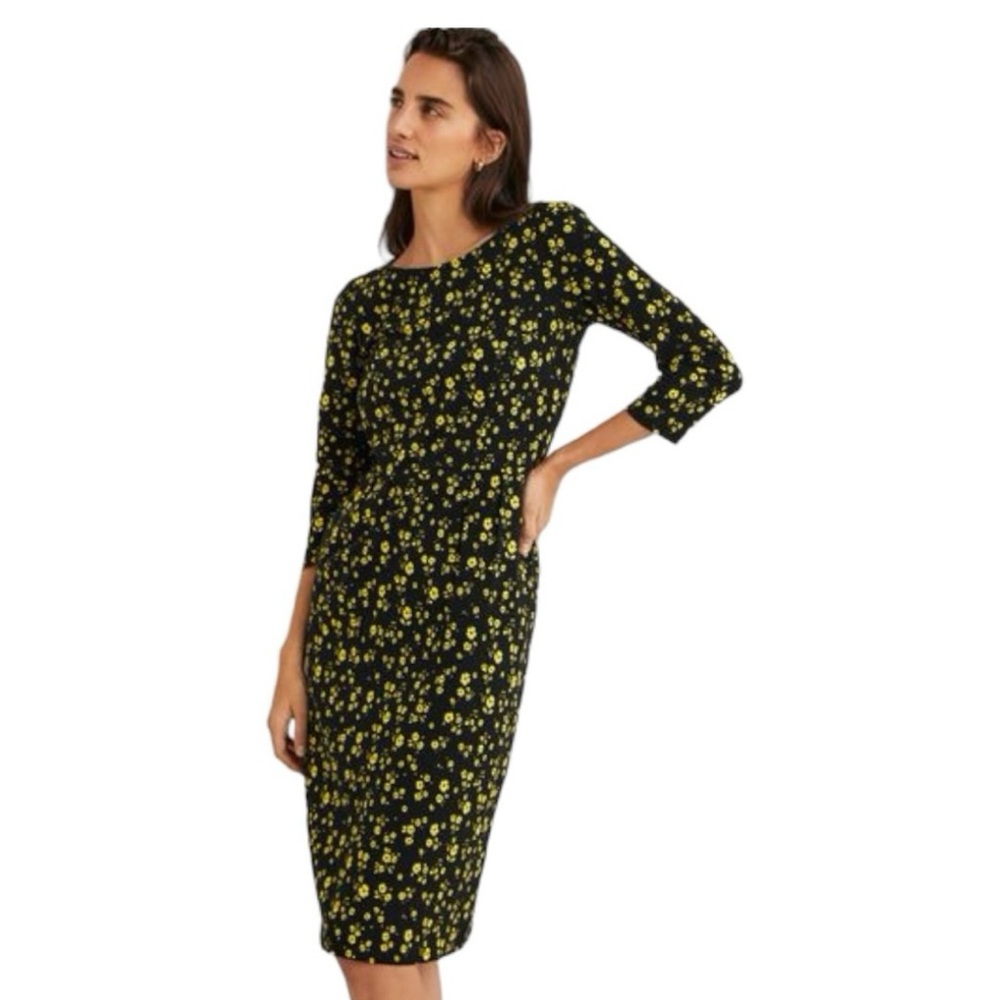 Boden Penny Floral Print Jersey Dress | 12L